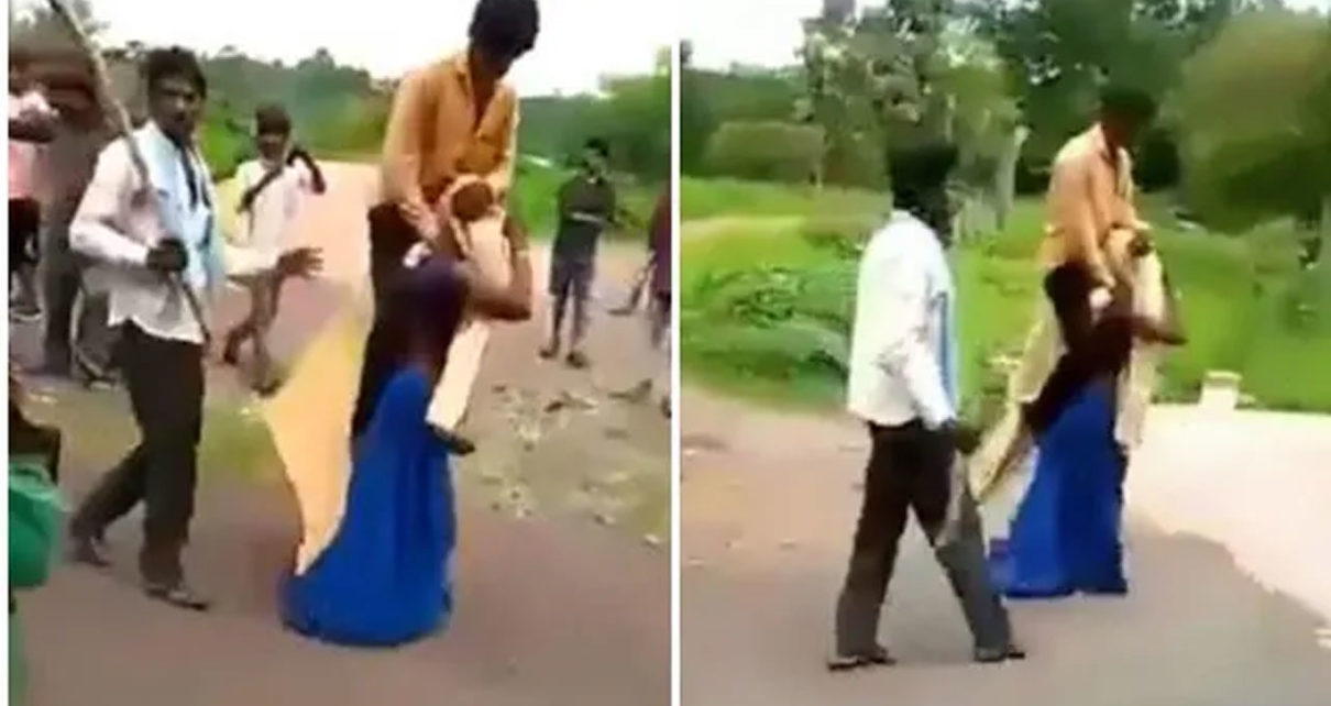 Viral Wanita Ini Di Hukum Gendong Suaminya Keliling Kampung