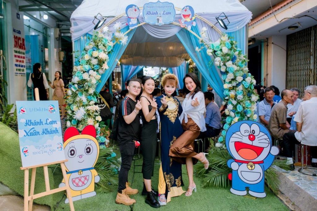 Viral Pesta Pertunangan Unik Bertema Doraemon