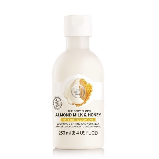 The Body Shop Almond Milk& Honey Soothing& Caring Shower Cream